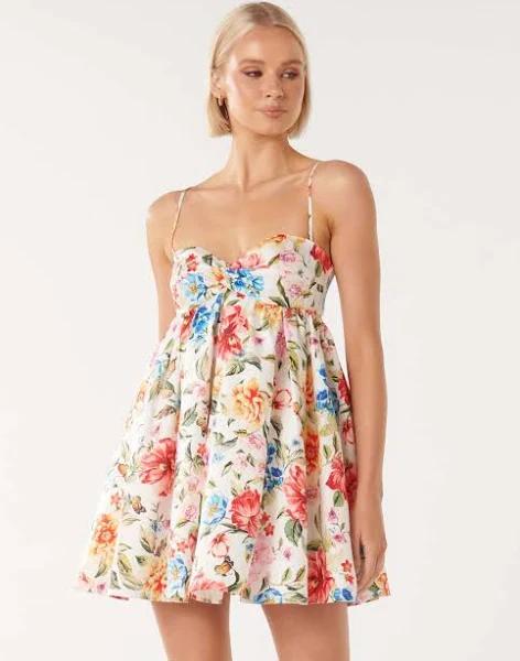 Forever New Women's Joni Babydoll Dress in Tivoli Floral, Size 10