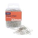 J.Burrows 50mm Paper Clips Silver 70 Pack