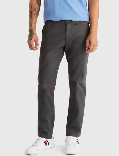 Tommy Hilfiger 1985 Slim Bleecker Chino Pant in Dark Ash Grey 33