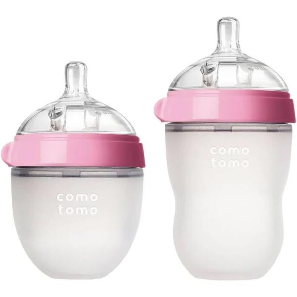 Comotomo Natural Feel Baby Bottle - Pink