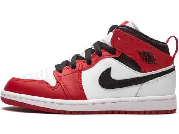 Jordan 1 Mid Younger Kids' Shoe - White