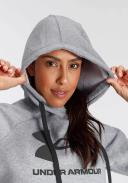 Under Armour Rival Logo Hoodie Grey Black Women - XL