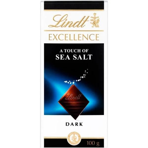 Lindt Excellence Sea Salt Dark Chocolate, 100 G