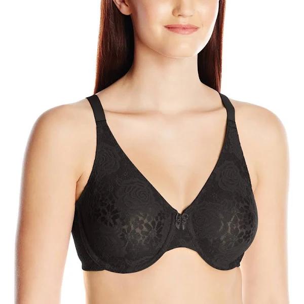 Wacoal Halo Lace Moulded Underwire Bra Black