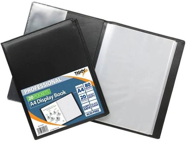 Tiger A4 Professional Display Book 20 Pocket