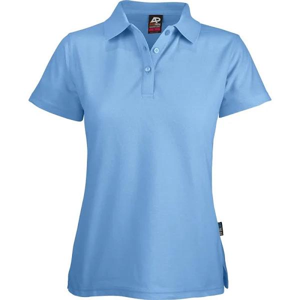 Hawkins | Ladies Easy Care Poly/Cotton Polo Sky 20 Plus Size