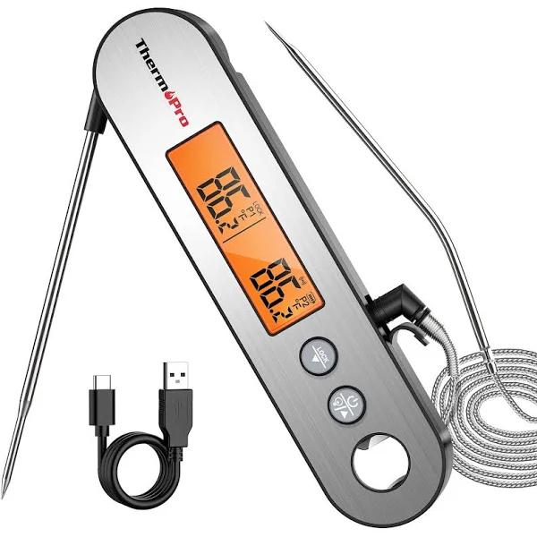 Meat Thermometer ThermoPro TP610 Dual Probe Instant Read 2 in 1