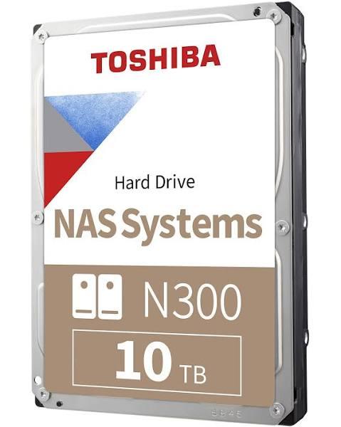 Toshiba N300 HDWG11AXZSTA 10TB 7200 RPM 256MB Cache SATA 6.0Gb/s 3.5" Internal Hard Drive