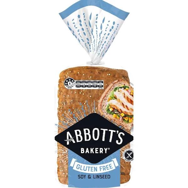 Abbott's Bakery Gluten Free Soy and Linseed Bread 500g