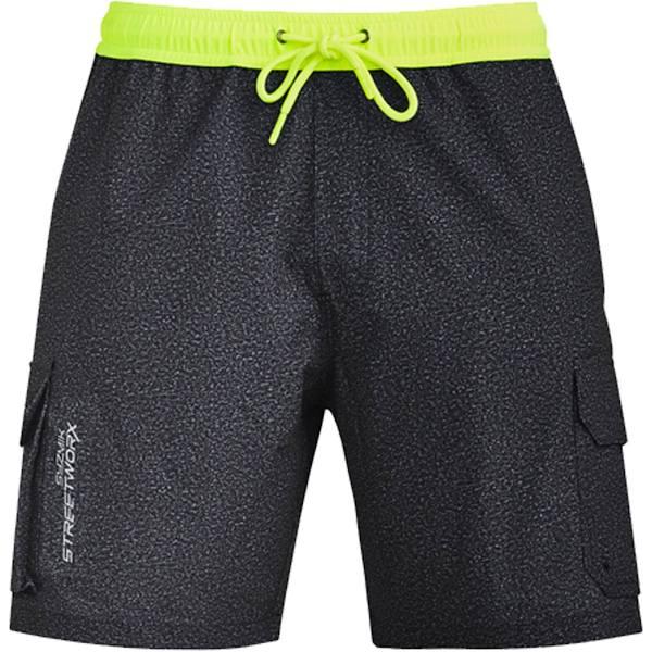 Syzmik Mens Streetworx Stretch Work Board Short (ZS240) M / Grey Marle