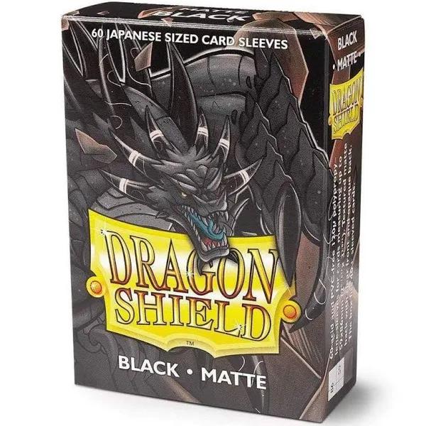 Dragon Shield - Sleeves - Japanese - Box 60 - Black Matte