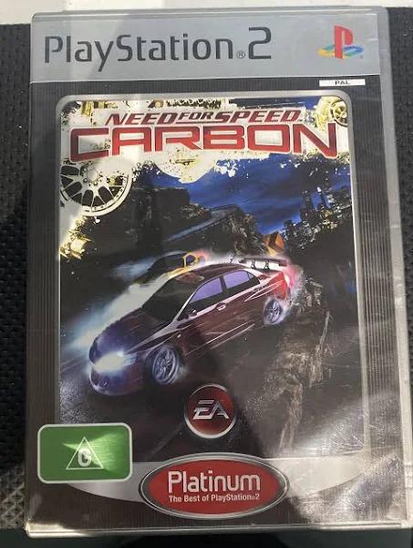 Sony Playstation 2 Need For Speed Carbon Platinum DVD