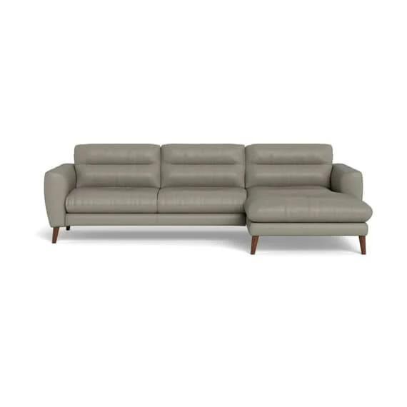 fistral Leather Modular Sofa Grey by Freedom