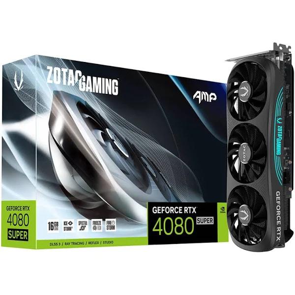 ZOTAC Gaming GeForce RTX 4080 Super Amp 16GB GDDR6X Graphics Card