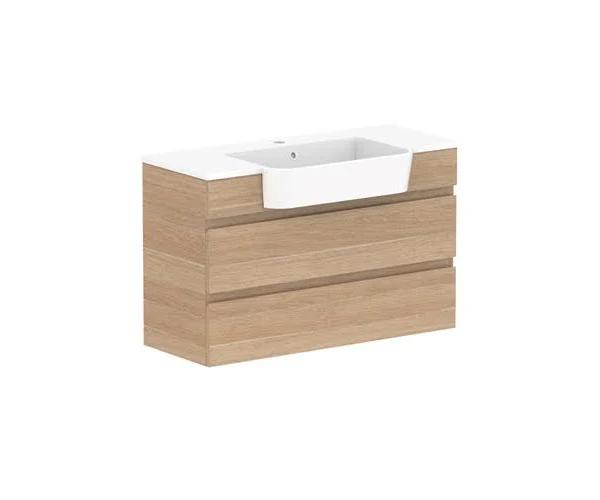 ADP Glacier Pro Semi Recessed All Drawer Twin Vanity With Solid Surface Top 900mm Centre Bowl | Bathroom Vanities | The Blue Space | Pay With AfterPay