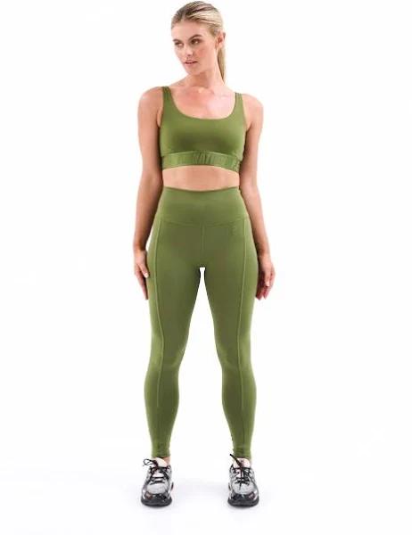 P.E Nation - Women's Green Leggings - Amplify Leggings - Size M at The Iconic