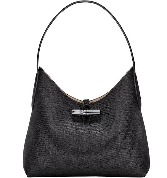 Hobo Bag M Roseau Black Longchamp