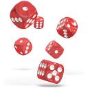 Oakie DOAKIE Dice D6 12 mm Marble - Red (36)