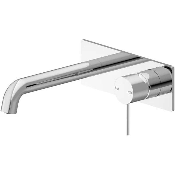 Mecca Wall Basin Mixer 230mm Spout - Brushed Bronze - Nero - Bathroom Space