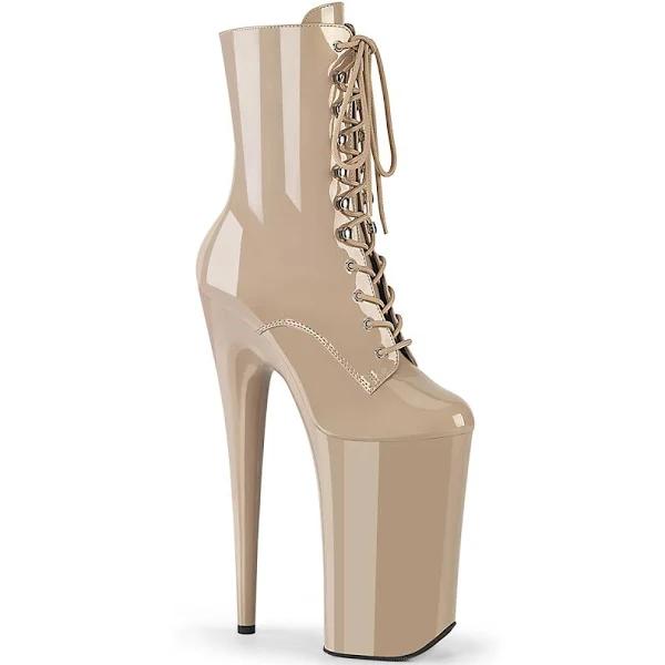 Pleaser BEYOND-1020 Nude PATENT/NUDE Size 6