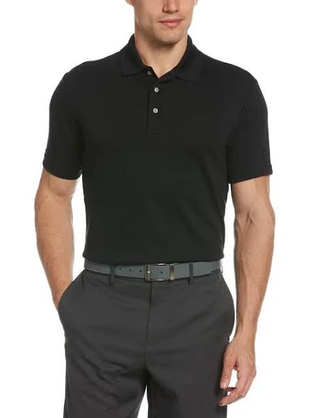 PGA Tour Men's Big And Tall Short Sleeve Airflux Solid Polo Shirt