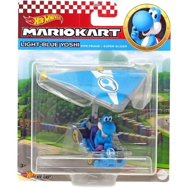 Hot Wheels Mario Kart - Light Blue Pipe Frame + Super Glider