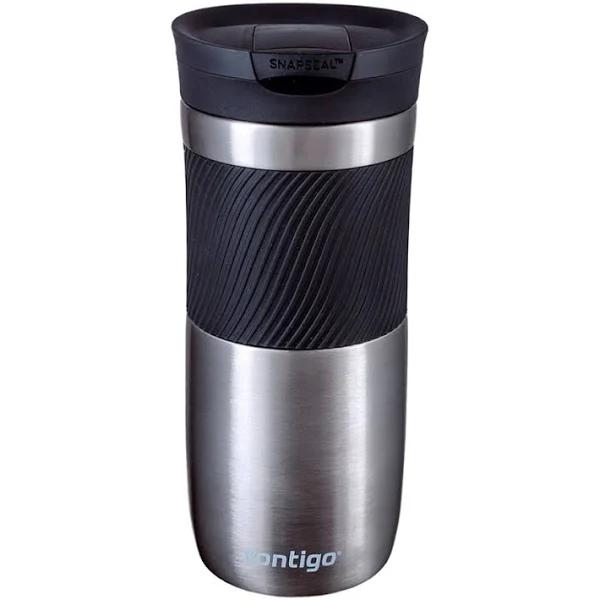 Contigo Byron Drinks Bottle 470ml - Stainless Steel Silver