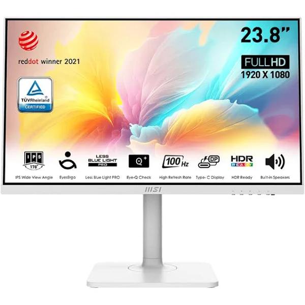 MSI Modern MD2412PW 24" FHD Business Monitor ( White Color ) -- 1920x1080 - IPS