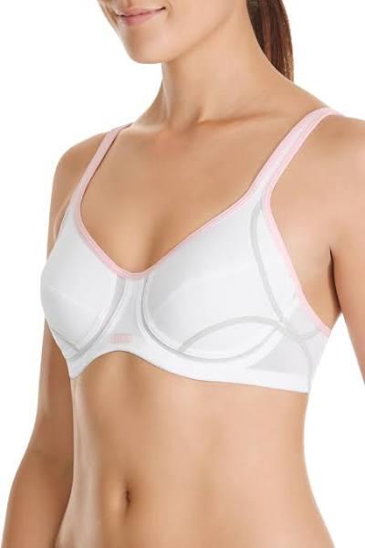 Berlei Electrify White Mesh Underwired Sports Bra YYN7