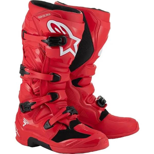 Alpinestars Tech 7 Boots Bright Red Size US 15