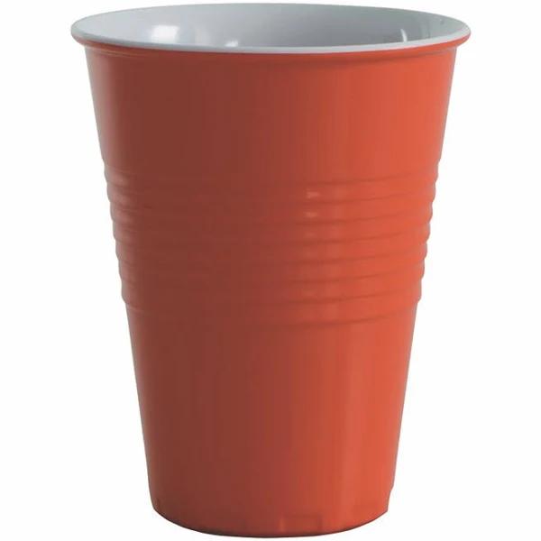 Serroni Miami Melamine 2 Tone Cup 400ml - Orange