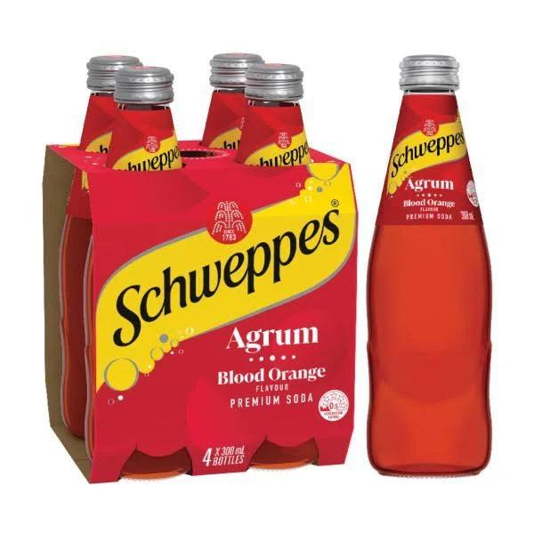 Schweppes Agrum Blood Orange Mixers Soft Drink 300ml