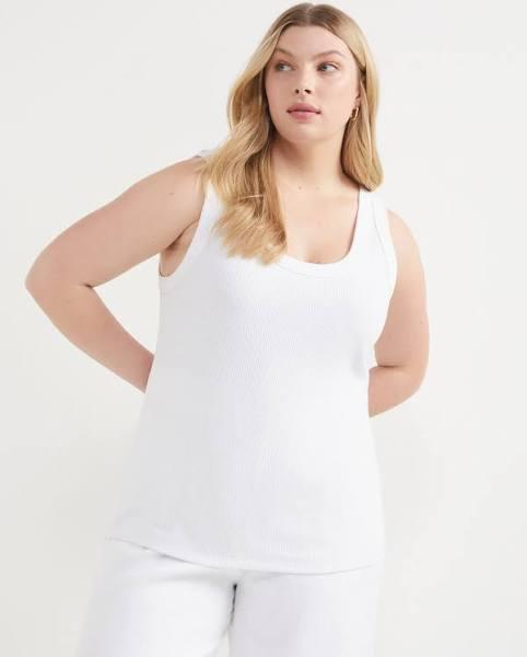 Commonry The Cotton Rib Tank in White 8