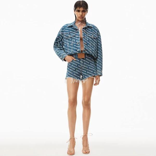 Alexander Wang Blue Bite Shorts