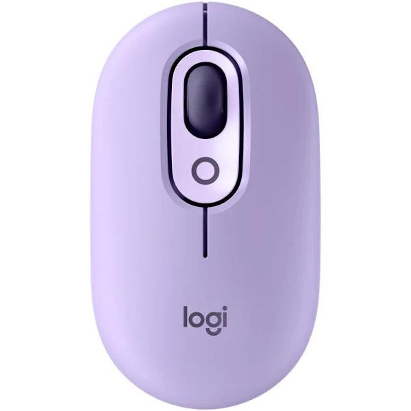 Logitech Pop Mouse Wireless Mouse Mist Lavender Cosmos