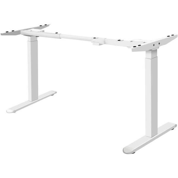 Oikiture Electric Standing Desk Frame Only Dual Motor Height Adjustable Motorised Desk White