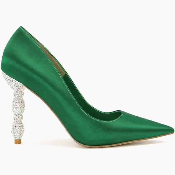 Dune London Bonus Pump in Green 36