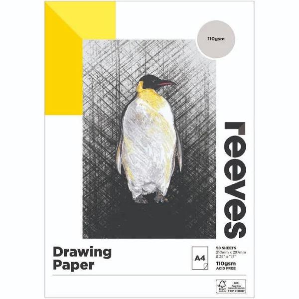 Reeves Drawing Pad A4 110gsm 50 Sheets