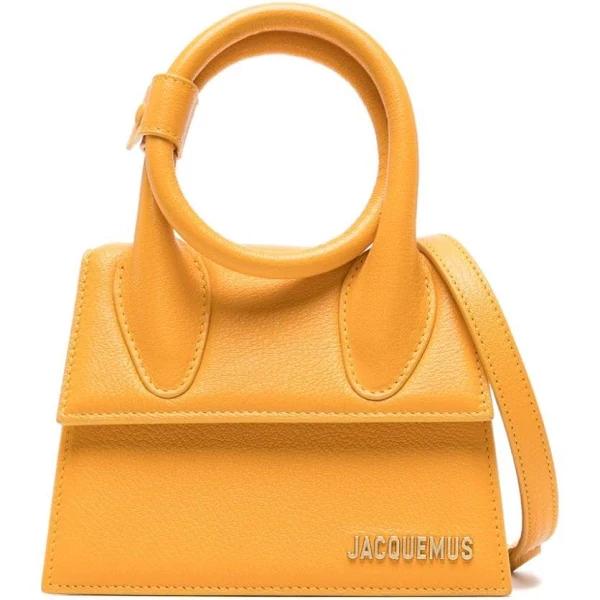 Jacquemus - Le Chiquito Noeud Leather Tote Bag - Women - Calf Leather - One Size - Orange