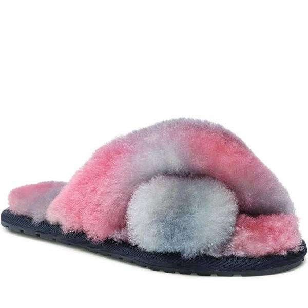 Emu Mayberry Tie Dye Sunset Purple Sheepskin Slippers