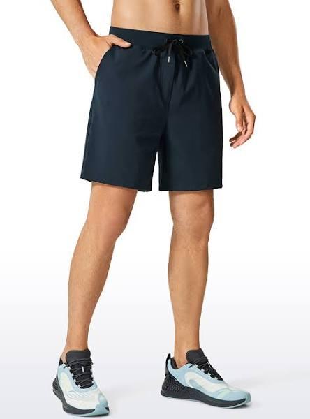 CRZ Yoga Men's Train Relaxed Fit On The Travel Linerless Shorts 7'' True Navy / XL