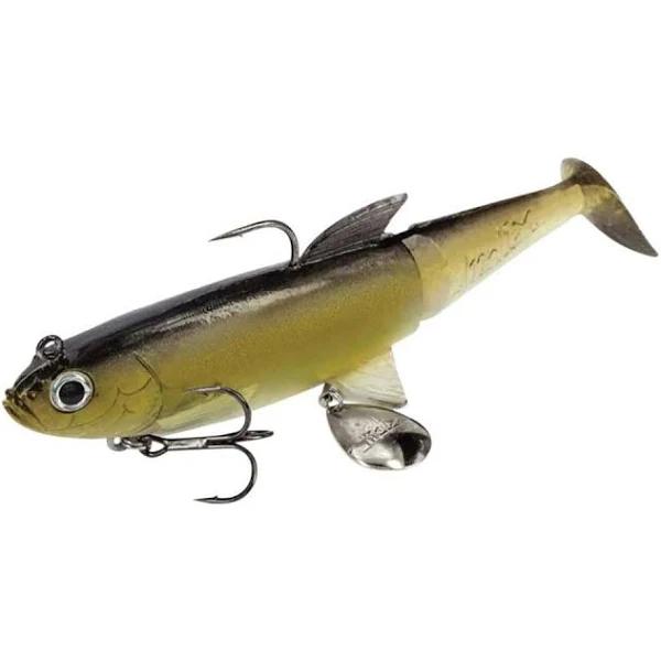 Molix Shad Soft Plastic Swimbait Lure 120mm, Brown Gold