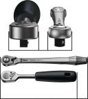 Wera 05004033001 8003 B Zyklop Metal Ratchet with Push-Through Square and 3/8" Drive