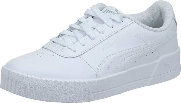 Puma Silver White Carina Classic Sneakers 11