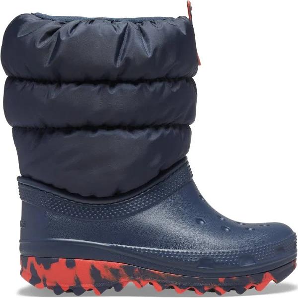 Crocs Kids Classic Neo Puff Boot Navy