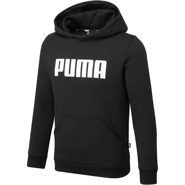 Essentials Boys Hoodie in Black, Size 4T, Cotton by Puma