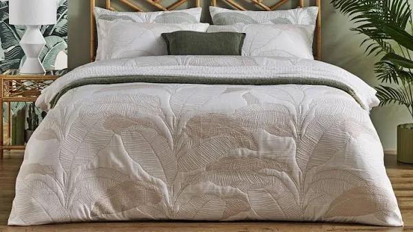 Palmira Sand Quilt Cover Set - Double