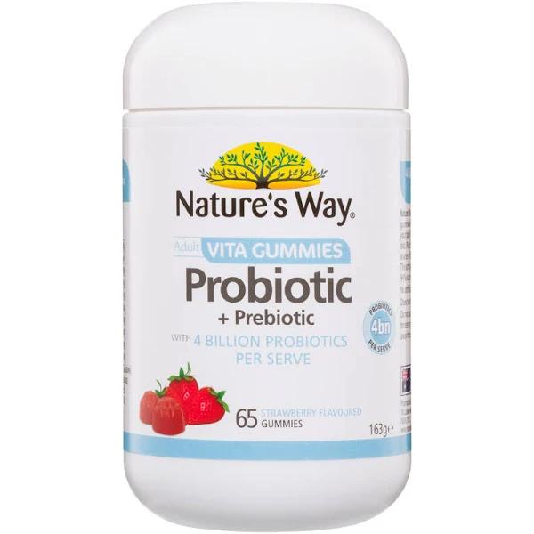 Nature's Way Adult Vita Gummies Probiotic + Prebiotic 65 Gummies