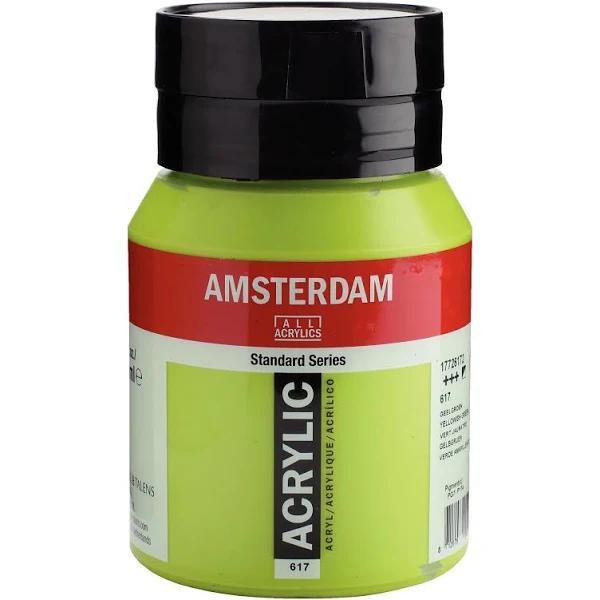 Amsterdam Acrylic Paint 500ml Yellowish Green 617