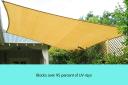 Wallaroo Rectangular Shade Sail Sand: 3M x 4m